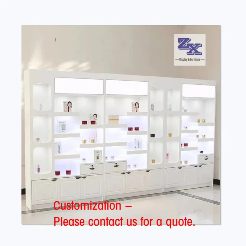 custom.Cosmetic Shop Display showcase