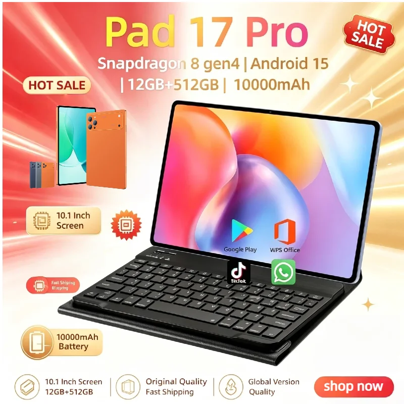 Global Original 2026 Mi Tab Pad 17 Pro 10.1