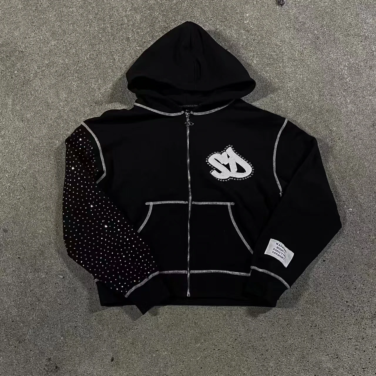 New Autumn and Winter Pattern Patch Men Hoodie Y2k Fashion Street Harajuku Loose Hip-Hop Men and Women Sweatshirt