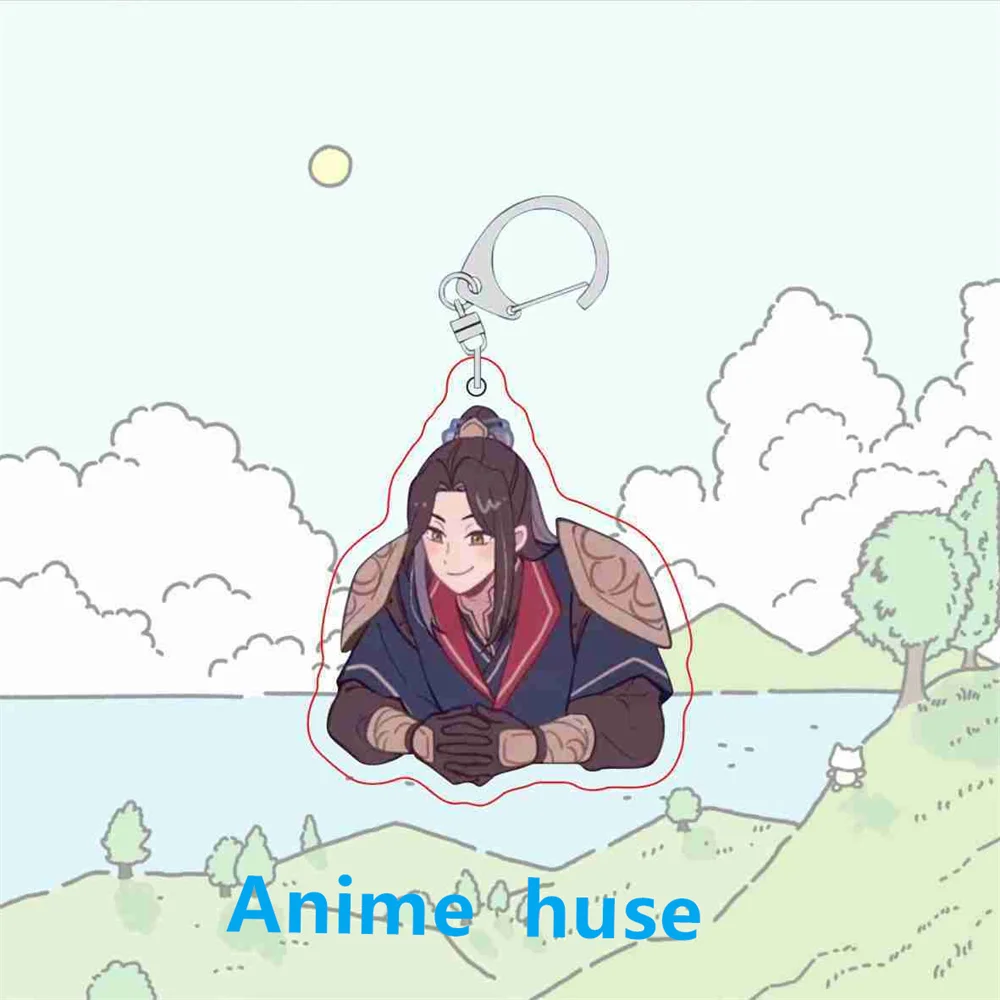 Anime Tian Guan Ci Fu Keychain Hua Cheng Xie Lian Cosplay Cute Bag Pendant Cartoon Car Keyring  School bag pendant