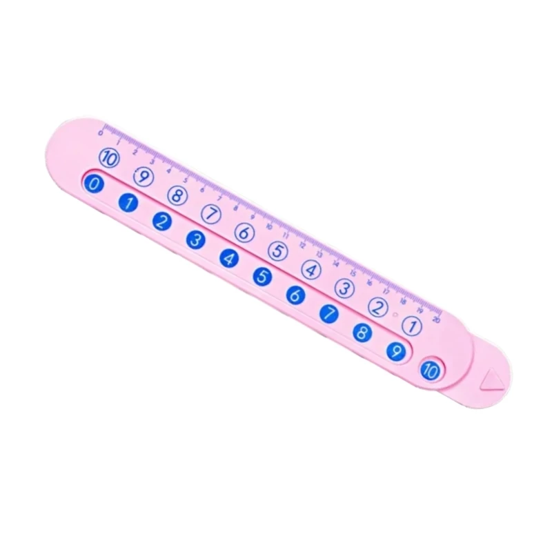 77JC Multifunctional Math Mathematics Ruler Plastic Geometry Measuring Ruler For Technical Sketching Engineering Drawing