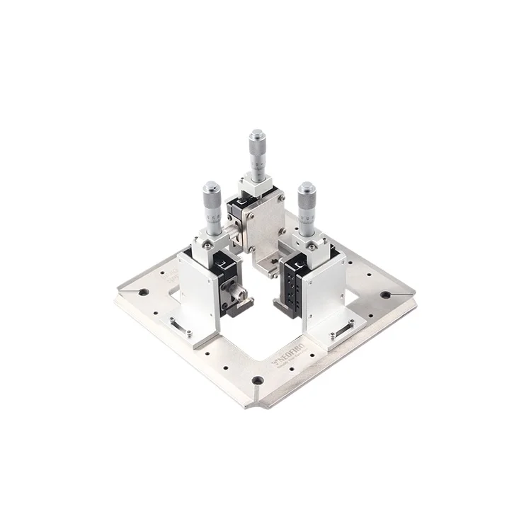 Bare fiber grinding fixture, non-standard three-core adjustable four-angle fiber