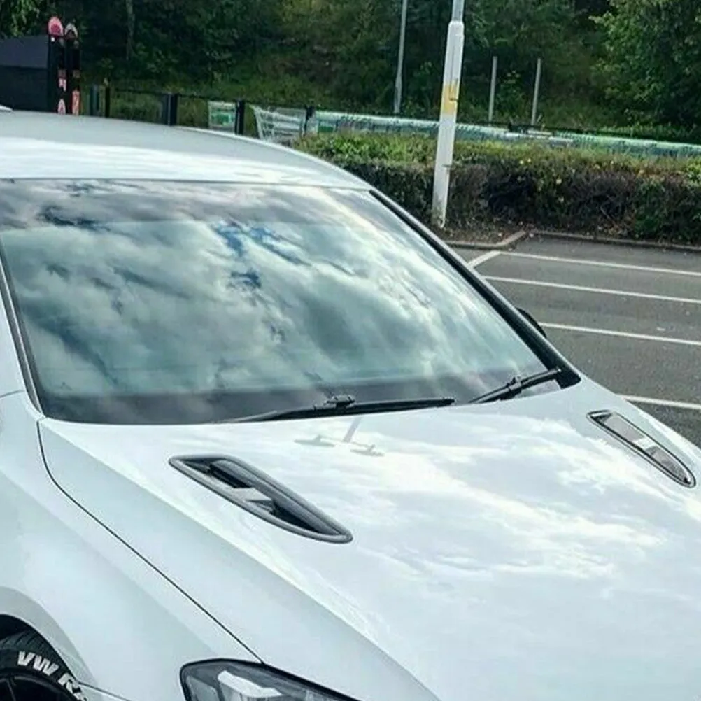 

1 Pair Engine Hood Air Outlet Decorative Sticker Simulated Side Vent Car Bonnet Accessories Universal Auto Hood Vent Airflow