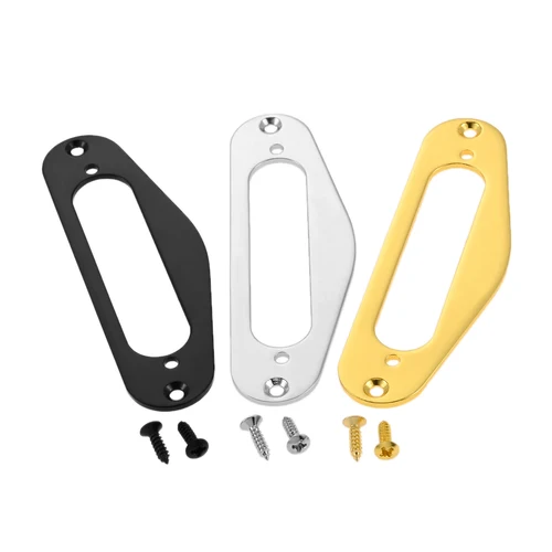 Marco de pastilla de guitarra negro/plateado/dorado, anillo de montaje de bobina única, anillo de pastilla Humbucker de Metal para guitarra eléctrica estilo TL, 1 ud.