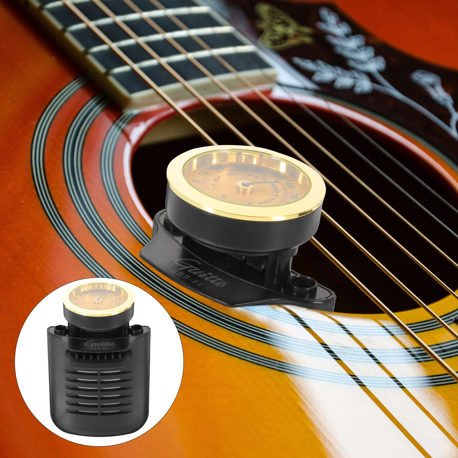 Acoustic Guitar Accessories Humidifier Sound Holes Classical Hygrometer Portable Humidifiers