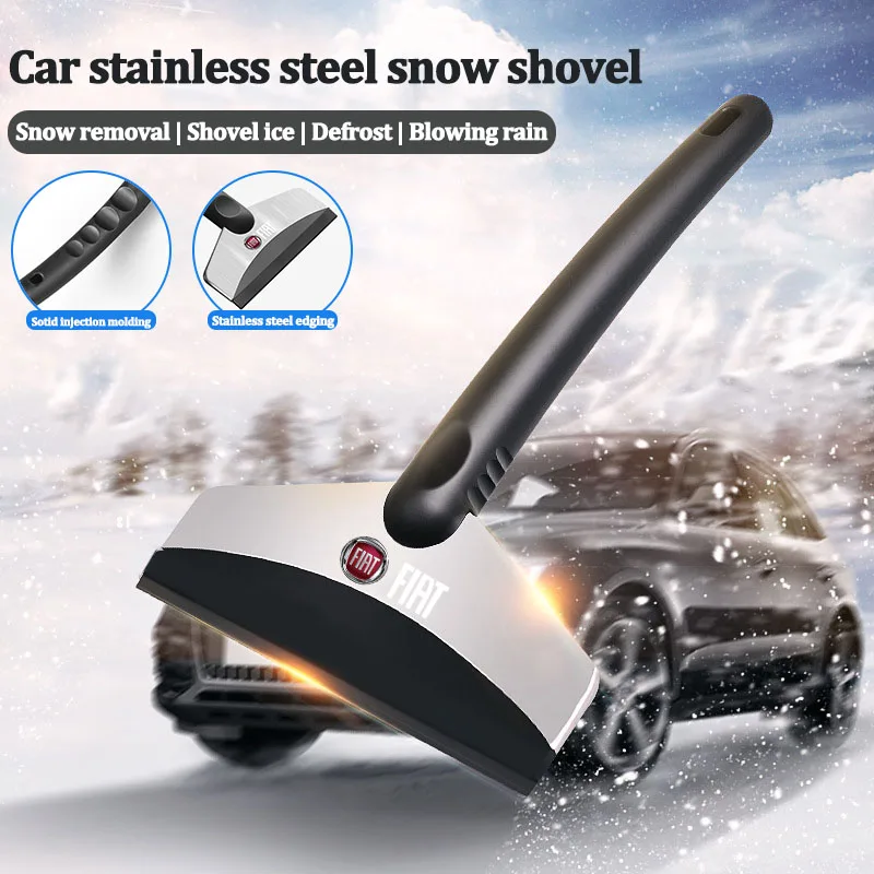 Car Snow Shovel Window Cleaning Ice Removal Scraper Durable Tool For Fiat 500 Abarth Punto Panda Grande Doblo Stilo Palio Brave