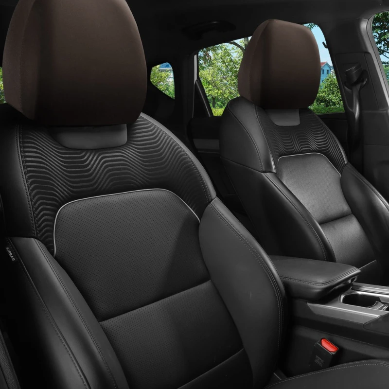 غطاء مسند رأس السيارة من القماش المرن بلون سادة عالمي، غطاء غبار شامل ولا يترك أثرًا، ملحقات سيارات شاحنة وسيارات الدفع الرباعي #3