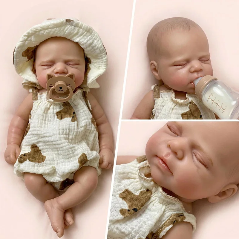 12inch 30CM Mini Girl Doll Full Body  Silicone Pascale Soft Touch Sleeping Baby