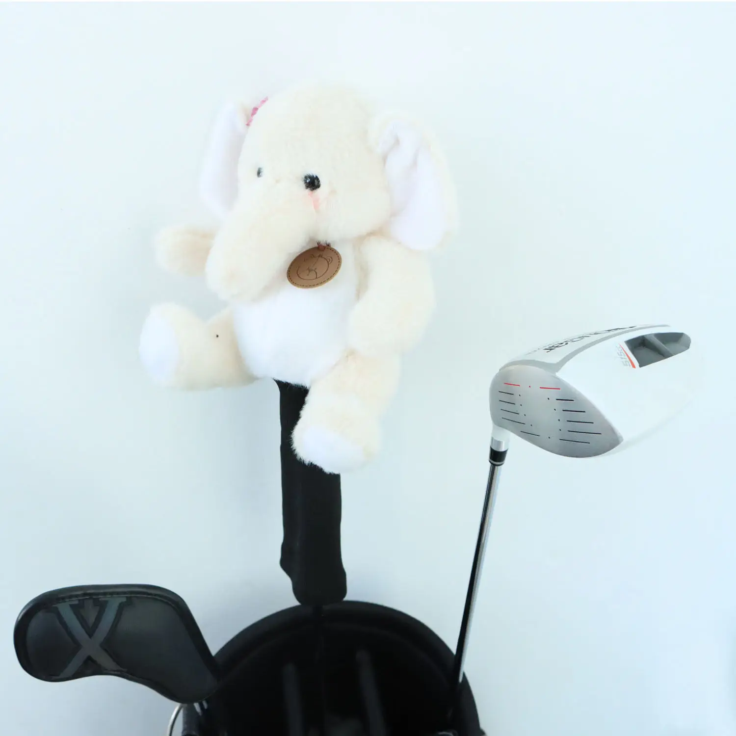 

Golf chicken leg fairway wooden rod cover iron wooden rod cute cartoon rod head cover elephant