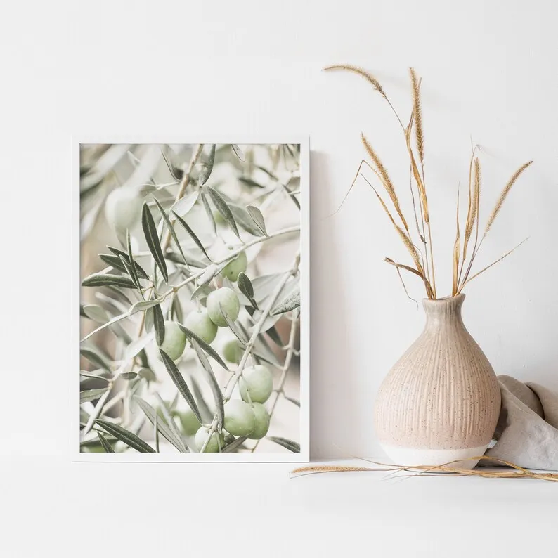 Italy Travel Architecture Seascape Olive Tree Botanical Green Indian Gallery Poster Canvas Painting Wall Art Pictures Home Decor