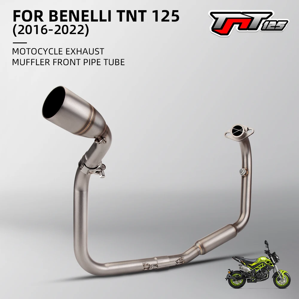 

For TNT125 TNT135 Motorcycle Exhaust Escape Moto Modified Full Systems Front Middle Link Pipe Muffler DB Killer Slip on