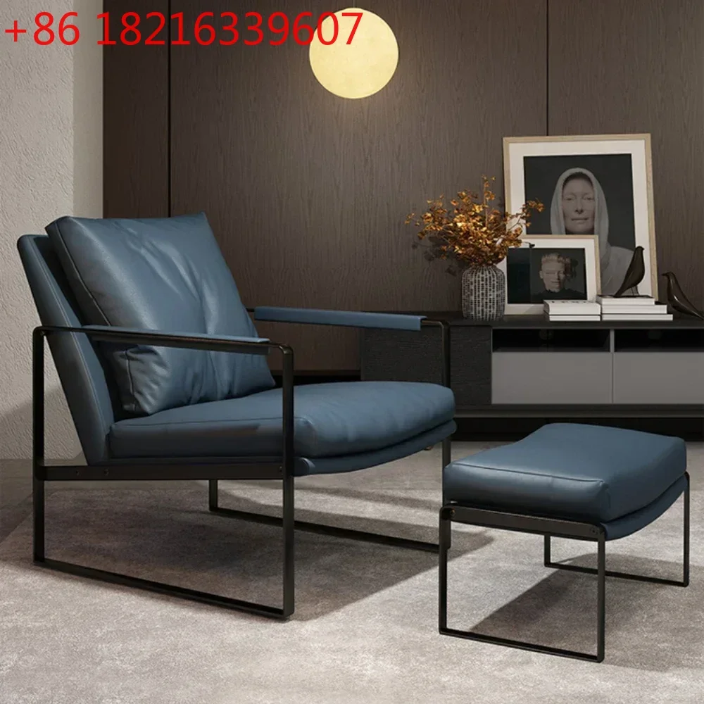 

TAO Leather Single Sofa Simple Leisure Chair Office Hotel Lobby Sofa