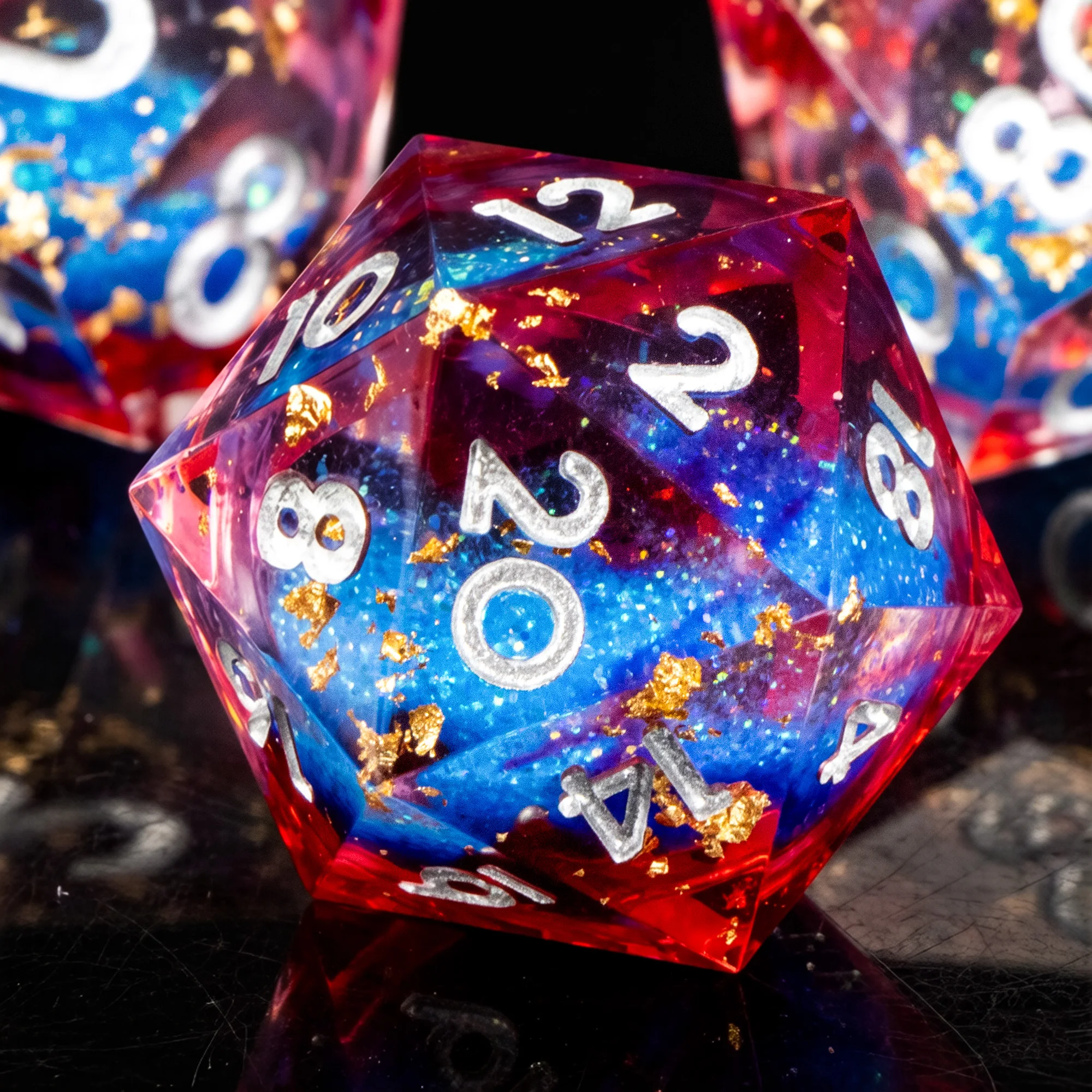 

Liquid Core Dice, Resin Dice for Role Playing Games, Liquid Core Dice Sharp Edge Dice for Dungeons and Dragons, D&D Dice Set