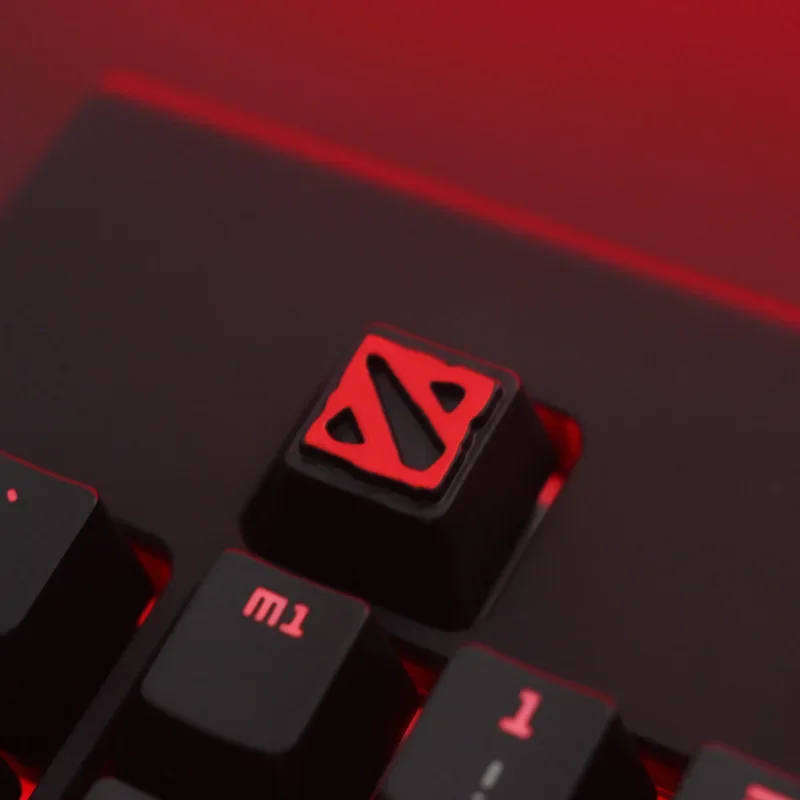 1pc Zinc Aluminium Alloy Key Cap Mechanical Keyboard keycap for DNF Dota 2 OW PUBG Genji R4 Height Stereoscopic relief