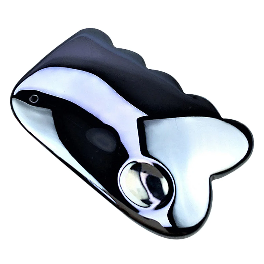 แผ่นกัวซาหน้า ทำจากหินเทราเฮิร์ตซ์ นวดผิวเรียบเนียน อ่อนโยนต่อผิว สำหรับนวดหน้า คอ หลัง ดูแลผิวแบบสปา