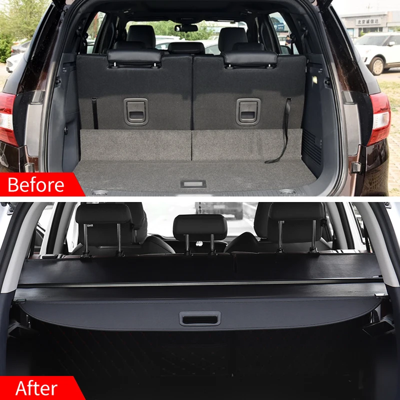 For Honda Pilot 2016-2022 Retractable Trunk Cargo Cover Parcel Rack Waterproof Shield Privacy Auto Accessories