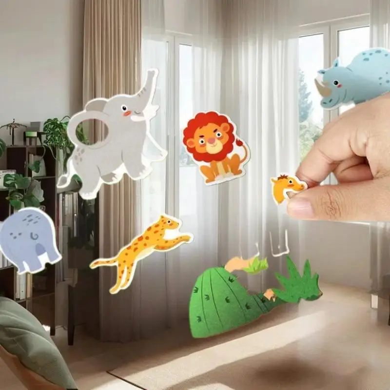 Herbruikbare draagbare DIY Jelly Sticker Busy Book met meerdere thema's voor kinderen.