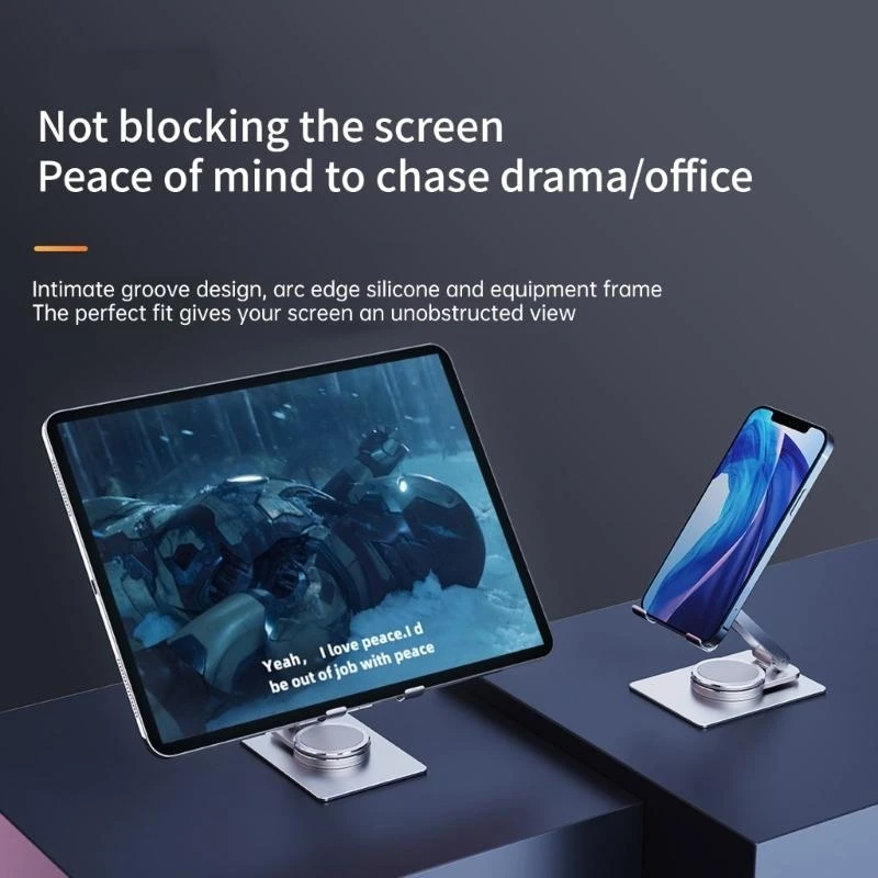 Портативный телефонный кронштейн Cradle 360 ​​градусов ротационные складные складные таблетки для таблеток на рабочем столе на