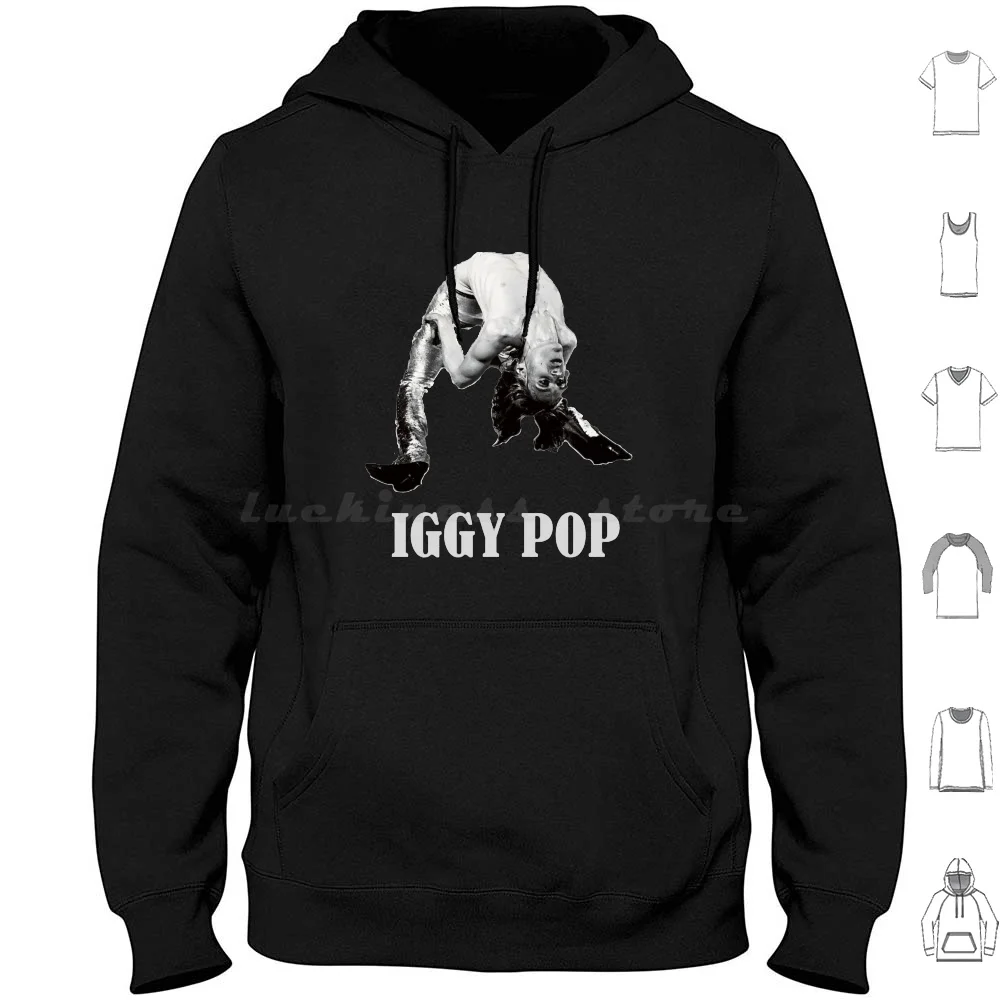 Iggy Hoodies Long Sleeve Iggy Stooges Trolls Underworld And Roll Hard Punk Free Power Fun House The Weirdness Music