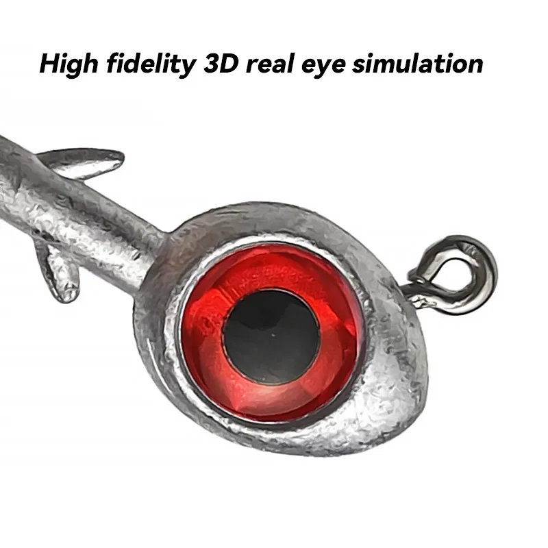 Bazooka Lead Head 5g7g10g14g Hooks JIG Sharp Soft Bait Bass Luya Accessories Wholesale Pike Vertical Drop Fast Fishing Lure - Image 2