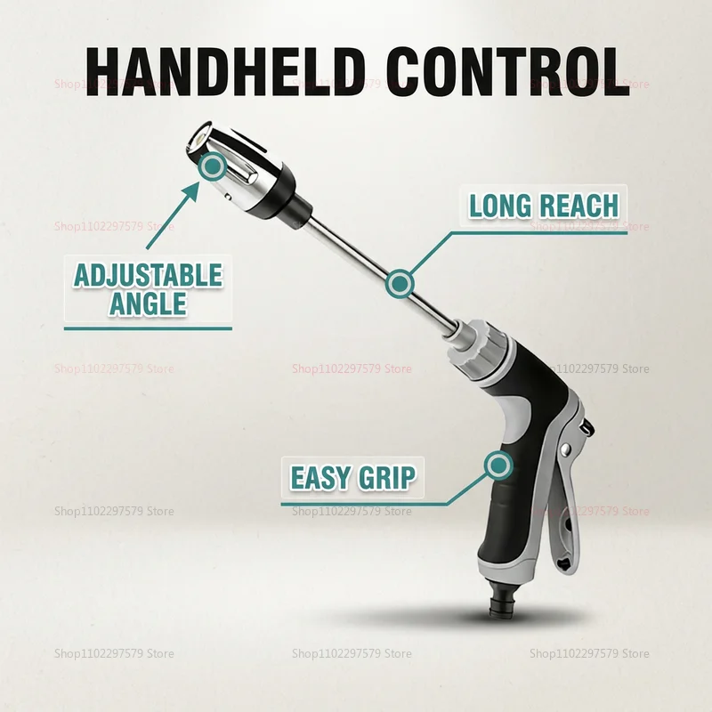 High Pressure Car Wash Water Gun Auto Home Garden Cleaning Tools Lightweight Portable Water Cannon for Car Exterior Cleaning