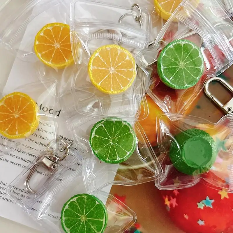 Hot Sale Simulated Guava Banana Papaya Mango Keychain Creative Backpack Pendant Cute Bag Charm Mini Holiday Gift