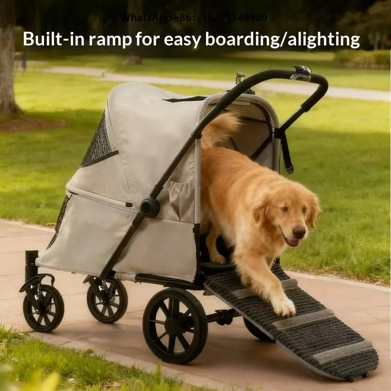 Large Dog Front Shock Absorption Single Hand Fold Pet Carrier