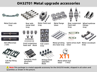Orlandoo Hunter Model Truck OH32T01 Metal Wheels, Flanges, Shock Absorbers And Driveshafts Upgrade Accessories