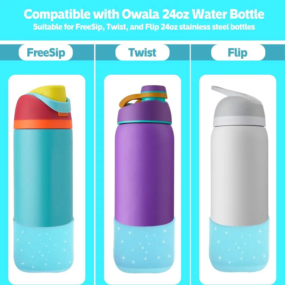 Anti-Slip Silicone Cup Protective Sleeve Cushion Water Bottle Boot Water Bottle Bottom Cover Cup Protective Sleeve for 24oz