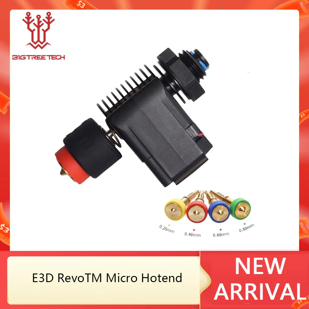 BIQU E3D Revo™ Micro Hotend RapidChange Revo Hotend Revo Brass Nozzle HeaterCore 3D Printer Parts For Ender Prusa E3D V6