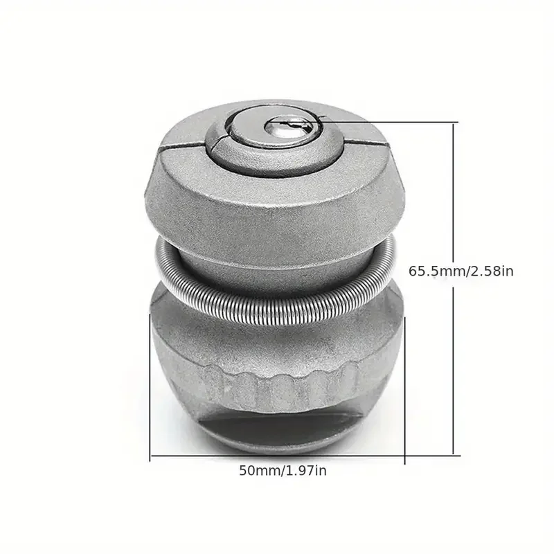 Anti-Theft Caravan Trailer Lock With 2 Keys Universal 50mm Security Tow Ball Trailer Coupling Hitch Ball Lock For RV For YH1917