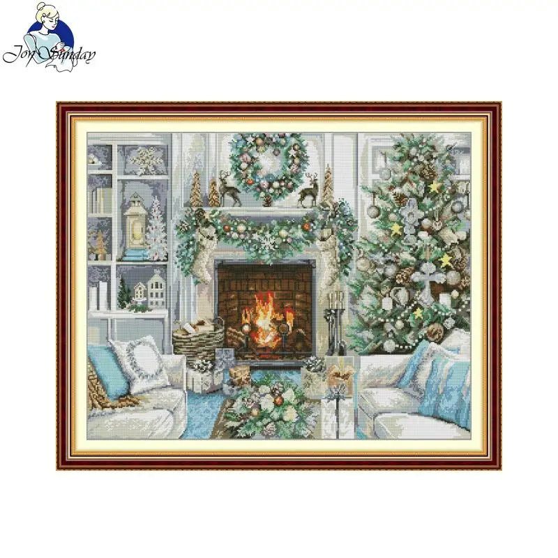 

Cross Stitch Kit Aida Cloth 14CT/16CT/11CT DIY Embroidery Set for Home Decor Gift Joy Sunday Factory Supply Christmas Atmosphere