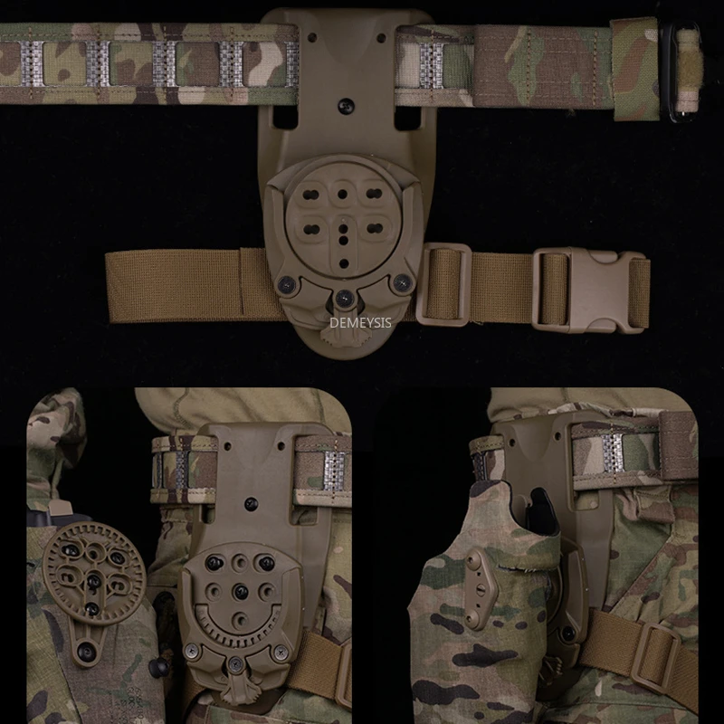 

Тактические кобуры, адаптер, вращающаяся на 360 градусов кобура для охотничьего ружья, крепление, основа, модульная кобура для пейнтбола, страйкбола, аксессуары