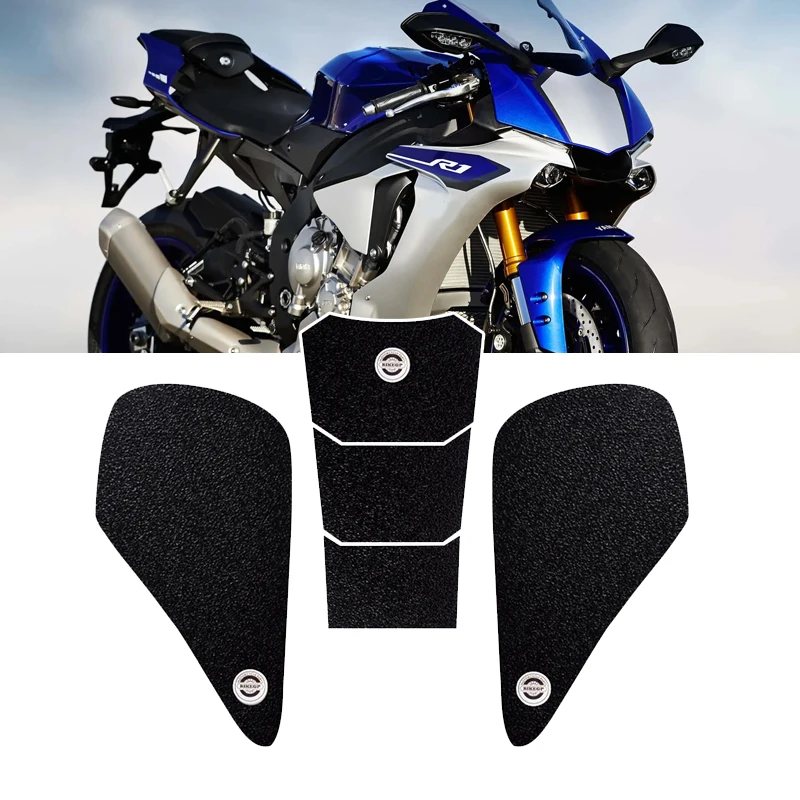 For Yamaha YZF-R1 YZF R1 YZF 1000 2007 2008 Motorcycle Sticker Anti slip Fuel Tank Pad PVC Side Gas Knee Grip Sticker  R1 07 08