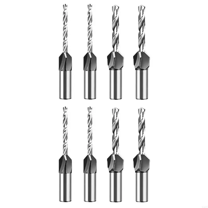 

Precisions Woodworking 4 Size Countersink Tapered Drill Bits Set with Low Friction Depth Stop and Portable Storage Case X3UC