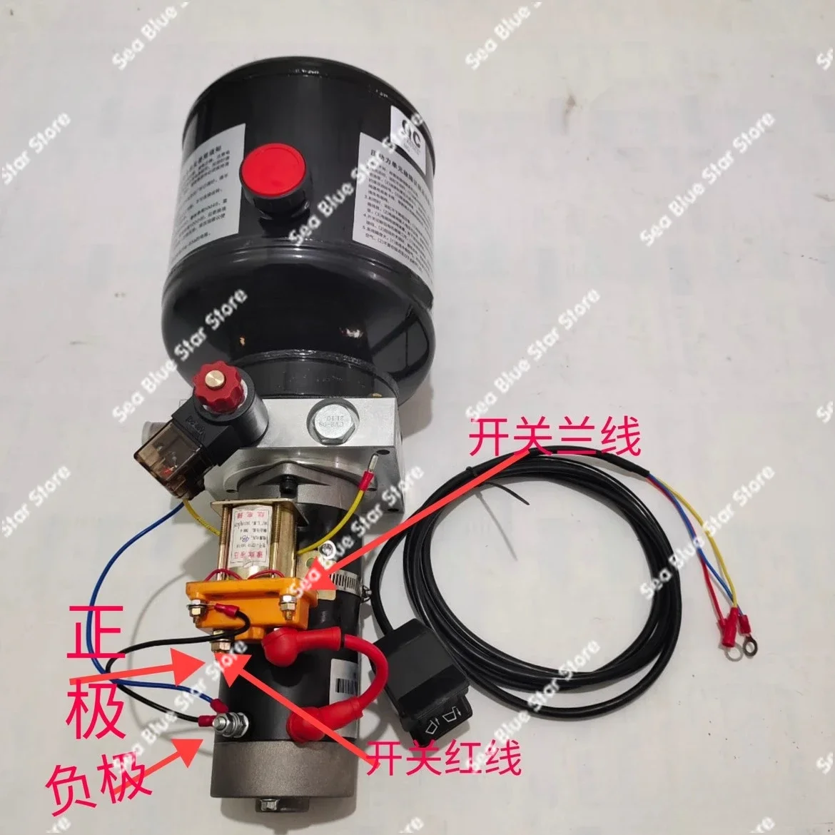 Small hydraulic power unit pump station system sanitation truck electric lift truck small forklift dump modification