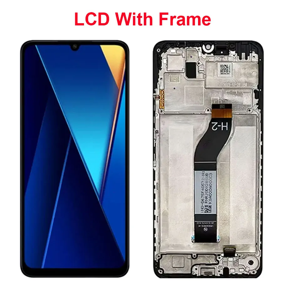 6.74'' Ekran LCD z panelem dotykowym i digitizerem do Xiaomi Poco C65, części zamienne do Xiaomi Poco C65, ekran z ramką — zdjęcie produktu 3