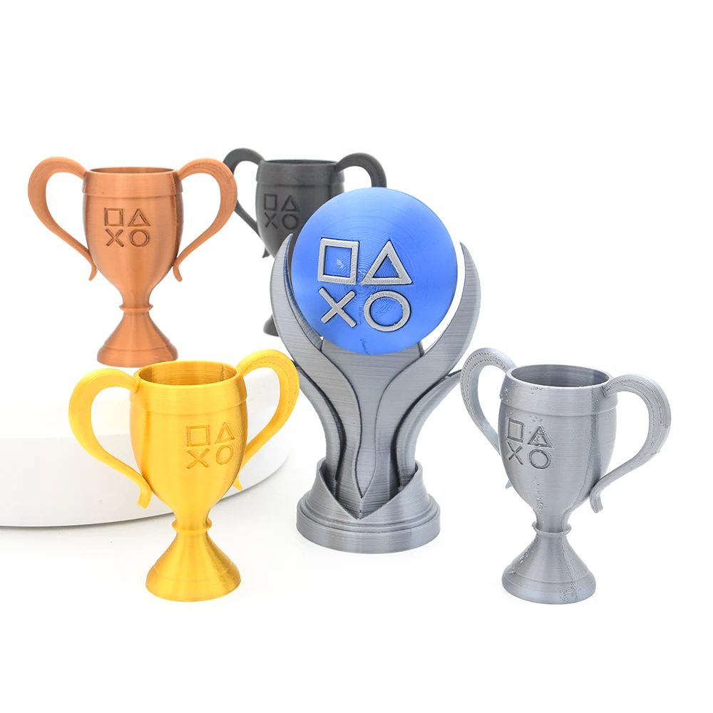 Personalizza il nuovo trofeo nascosto in bronzo argento dorato stampabile in 3d per gettoni ps4 ps5 PSN