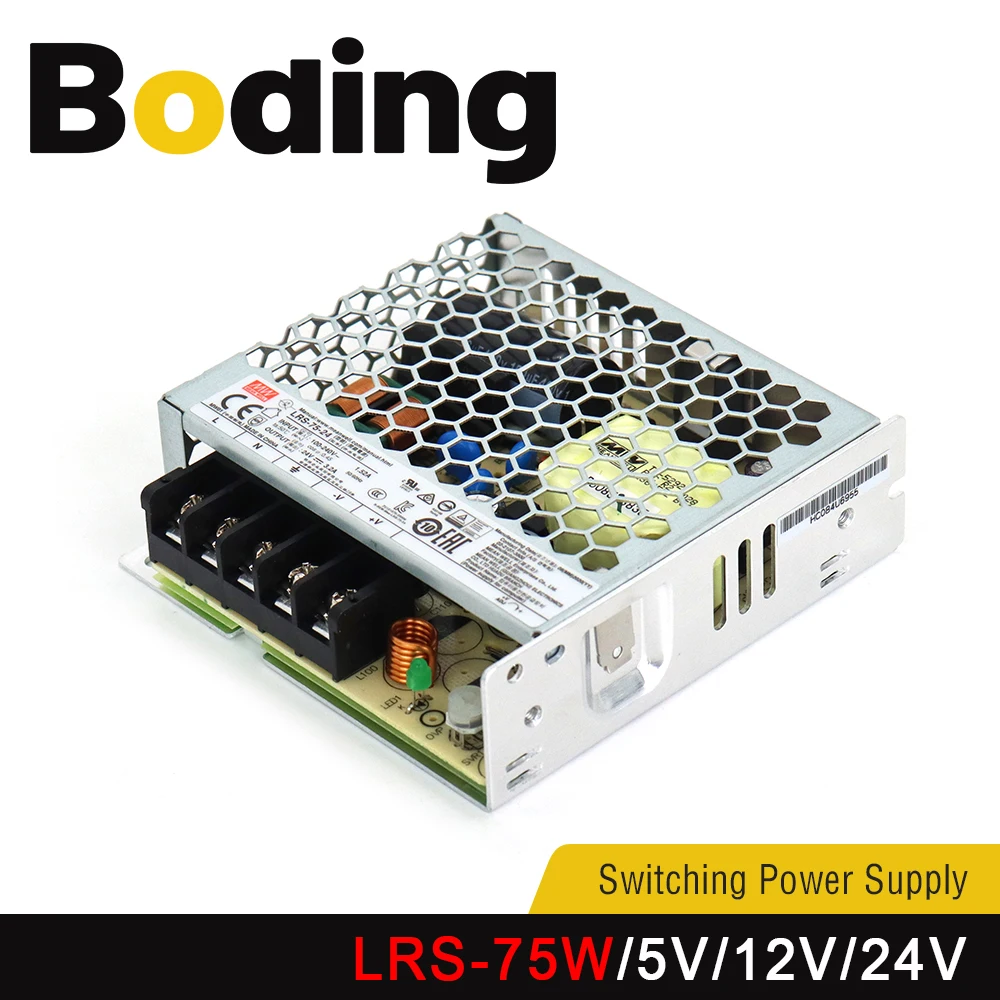 Boding Lrs-75w 220v To 24v 12v 5a 36v 48v Switching Power Supply