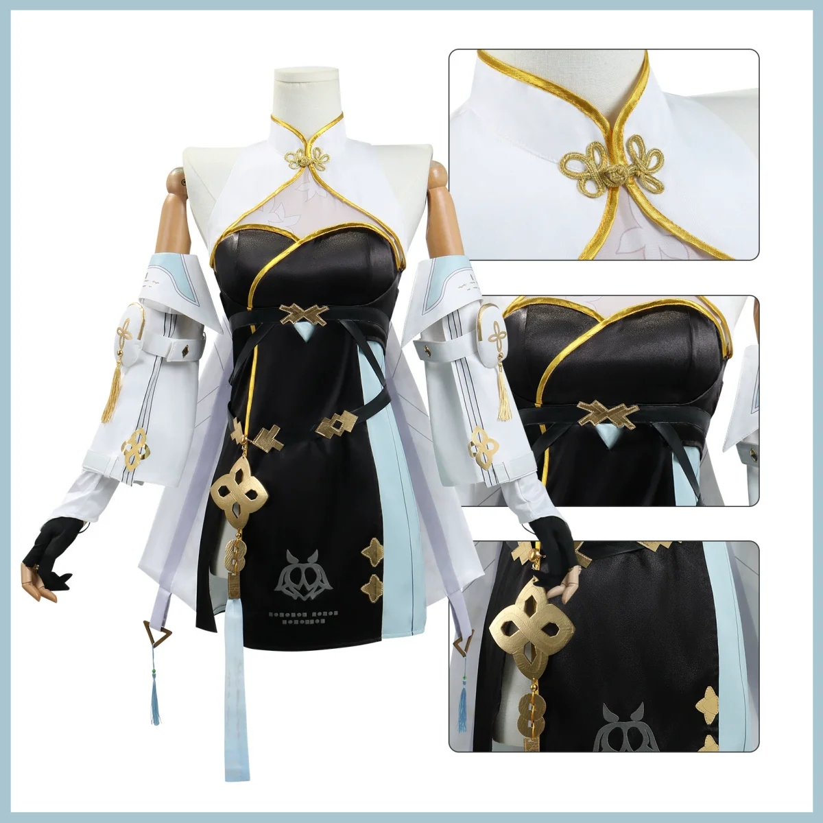 

Game Wuthering Waves Baizhi Cosplay Costume Chinese Style Hanfu Cheongsam Dress Wig Woman Sexy Traditional Festival Suit 2025