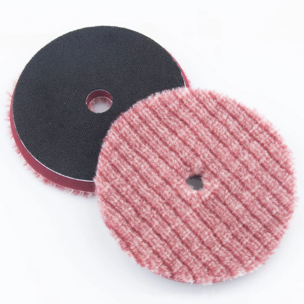 1pc 5/6inch Wool Buffing Disc Polishing Pads Reusable For Car Cleaning Electric Polishing Machine Accessories