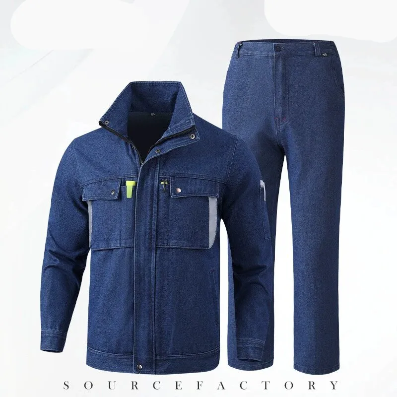 

Spring and Autumn Welding Anti scalding and Wear resistant Cowboy Work Clothes Suitable for Workshop Cycling Outdoor Work Pants