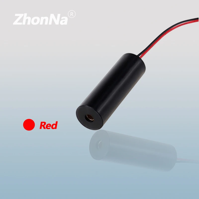 Módulo láser Red635nm de 5mW, punto de carcasa de aluminio, MINI cabezal Industrial CNC de localización LD DIY, posicionamiento médico DC 3V a 5V