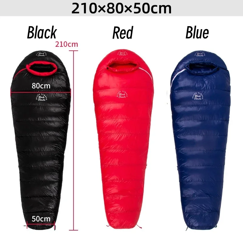 Outdoor Camp Single Sleeping Bag Goose Down Single Double Splice Waterproof Ultralight Compression Portable Storage Slumber Bag