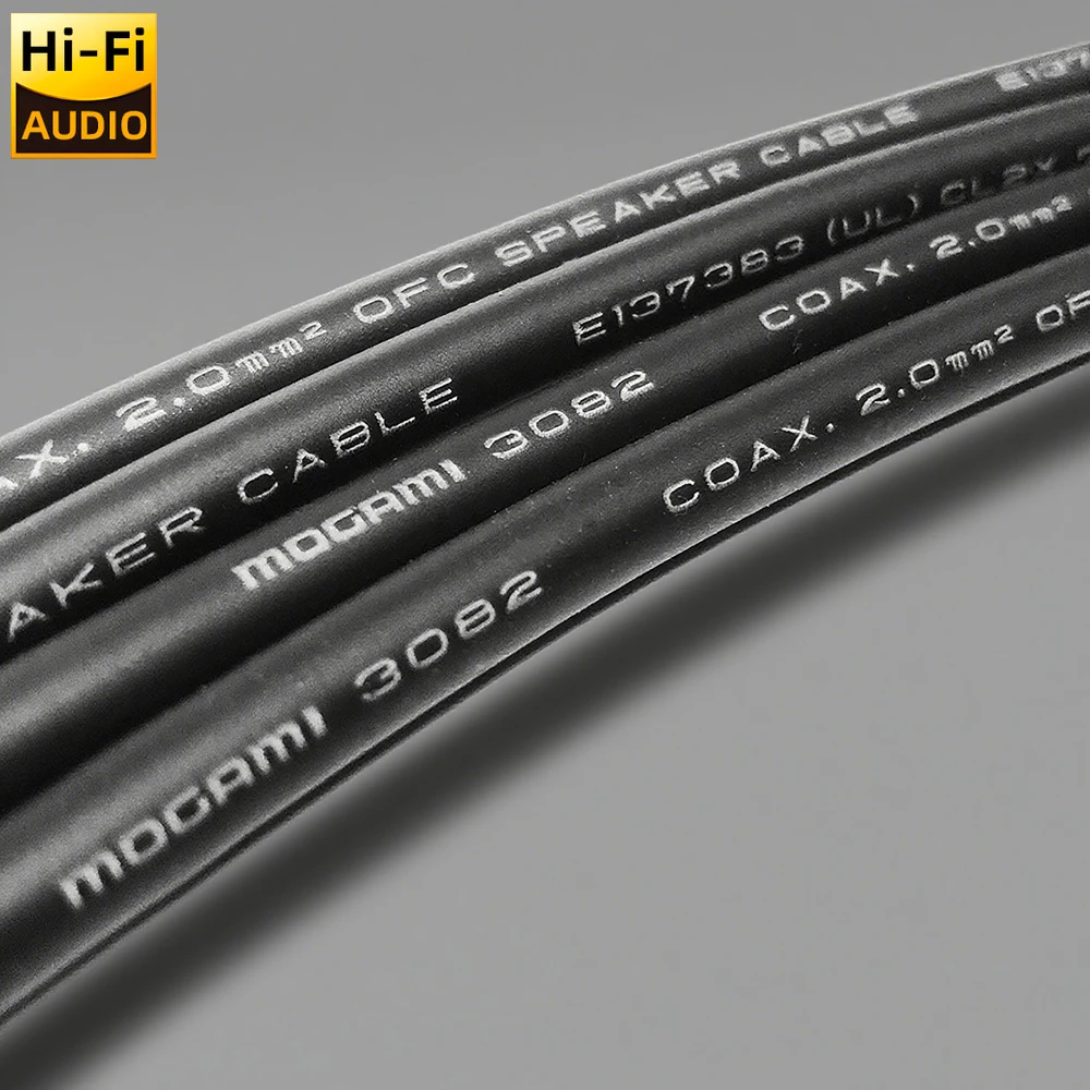 ▲   اليابان Mogami 3082 14AWG كابل مكبر الصوت OFC هيكل محوري NEUTRIK التوصيل مُضخّم صوت الهيكل خط الصوت أمبير إلى سلك الخزانة