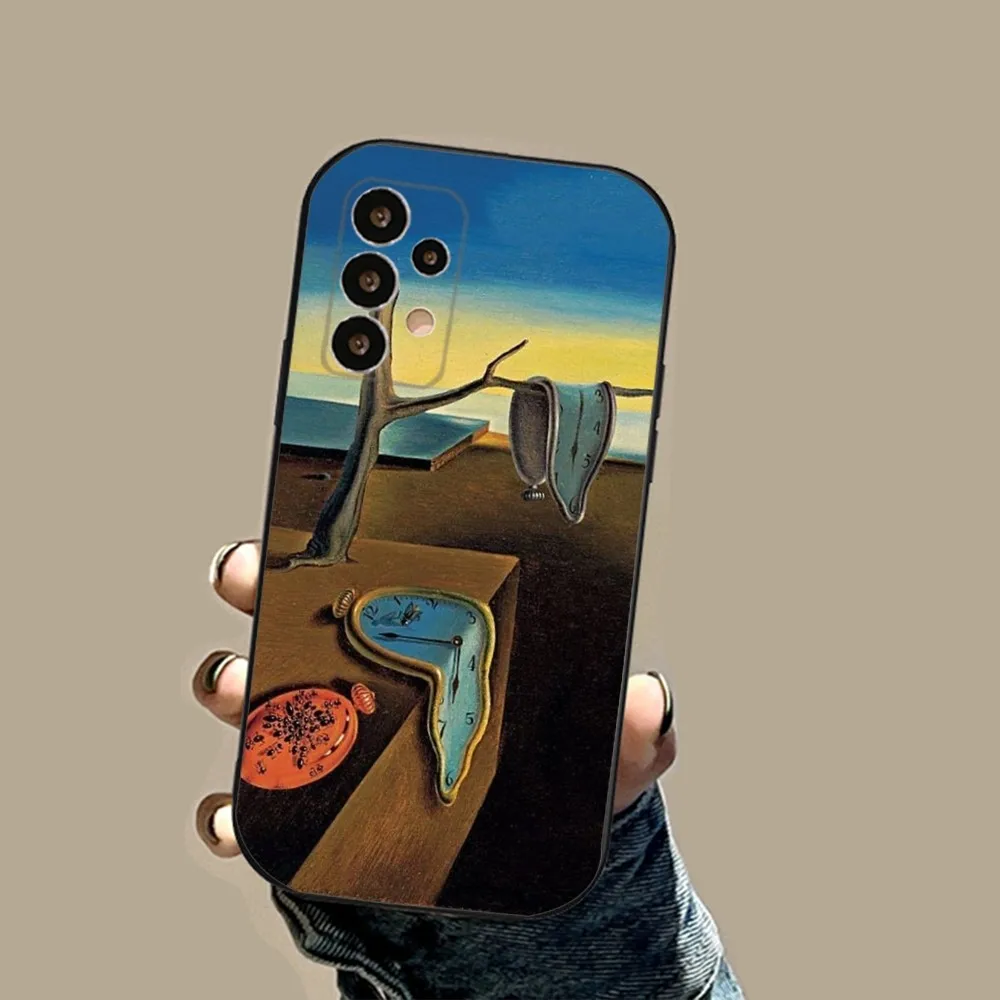 S-salvador Dali Art Phone Case For Samsung S24,23,23,22,30,21,10,9,Note20 Ultra,Lite,Ultra,5G,Plus,FE,Black Soft Case