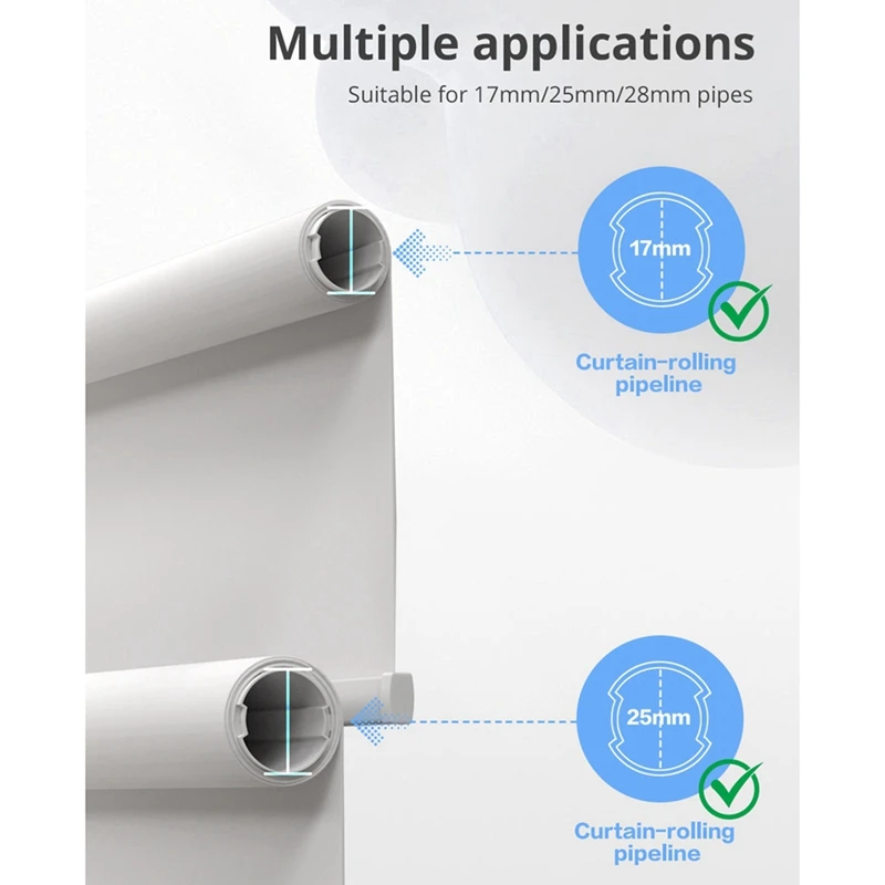 Wifi Smart Roller Shade Blinds Motor Plug-In For 17Mm/20Mm/25Mm/28Mmmm Tube Curtain Tubular Motor EU Plug Motor With R9