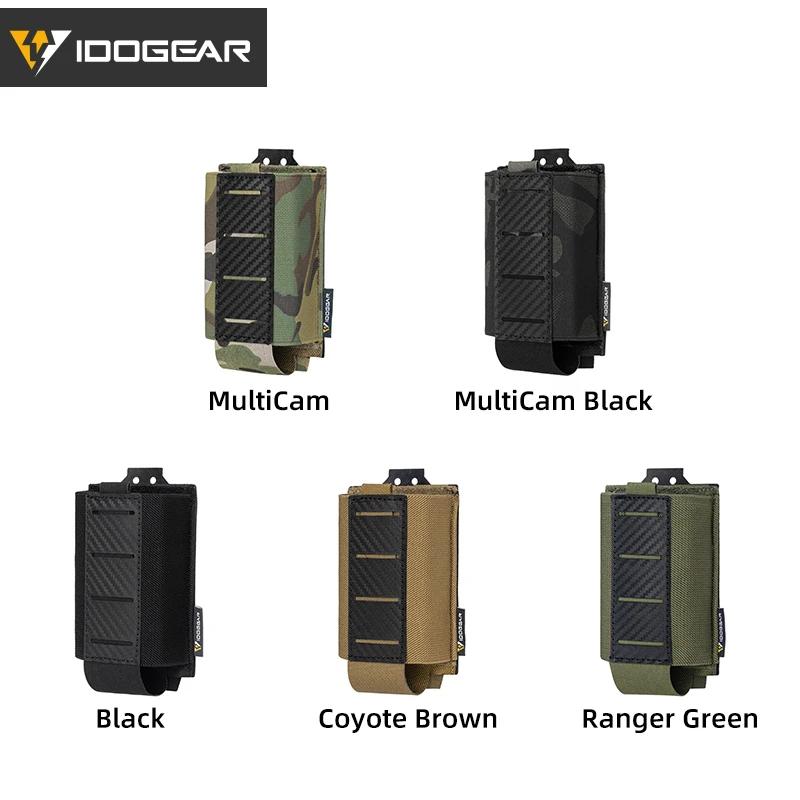 Idodgear Tactical Molle 5.56 Single Mag Pouch Military 5.56 Mag Carrier accessori per softair da caccia in fibra di carbonio