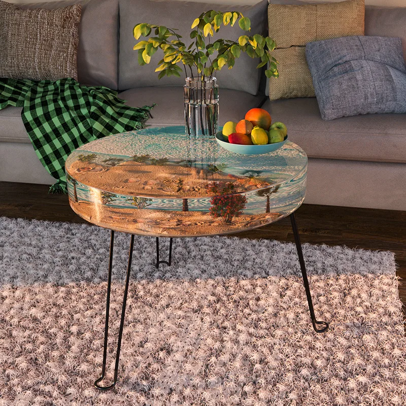 Large Round Ornament River Table Making Silicone Mold Crystal Epoxy Resin Mold Epoxy Exhibition Table Crafting Tools clay mold