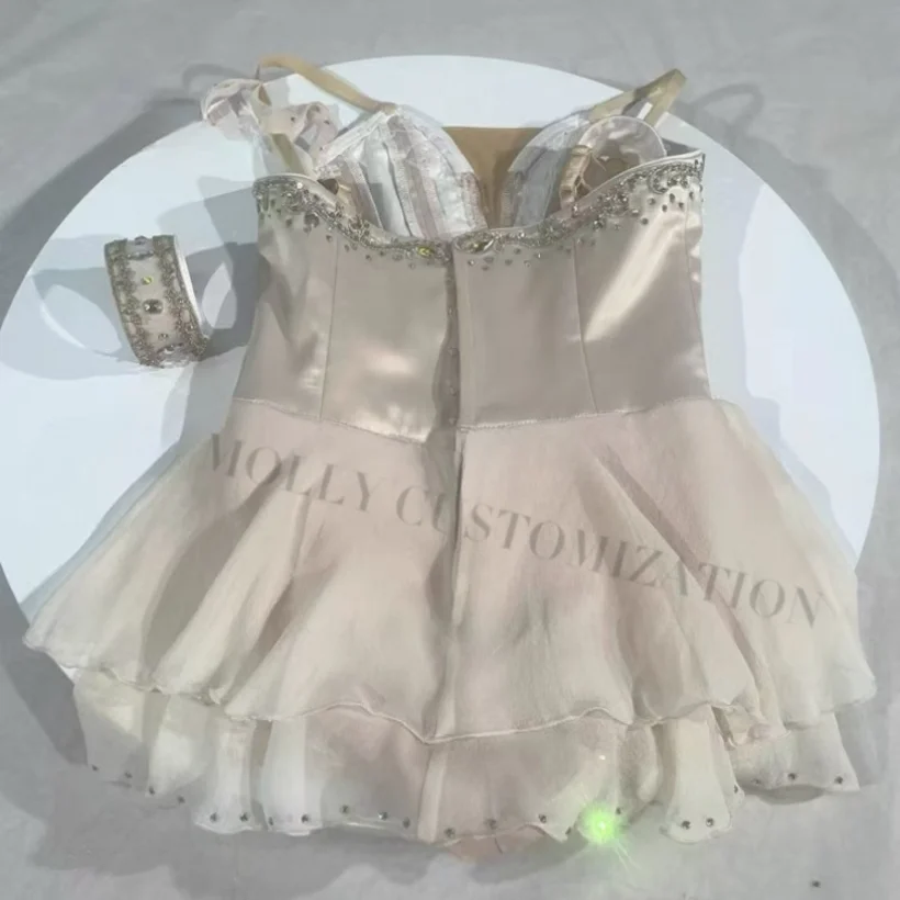 2026 New Customized Champagne Colored Magic Talisman Cupid Variation GDC Competition Ballet Performance for Adults and Children